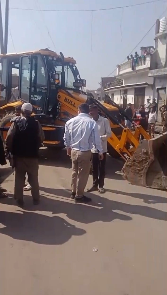 JCB demolished gangster's hut on government land