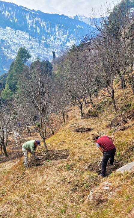 As soon as the weather cleared, farmers and gardeners started working in their fields and gardens.