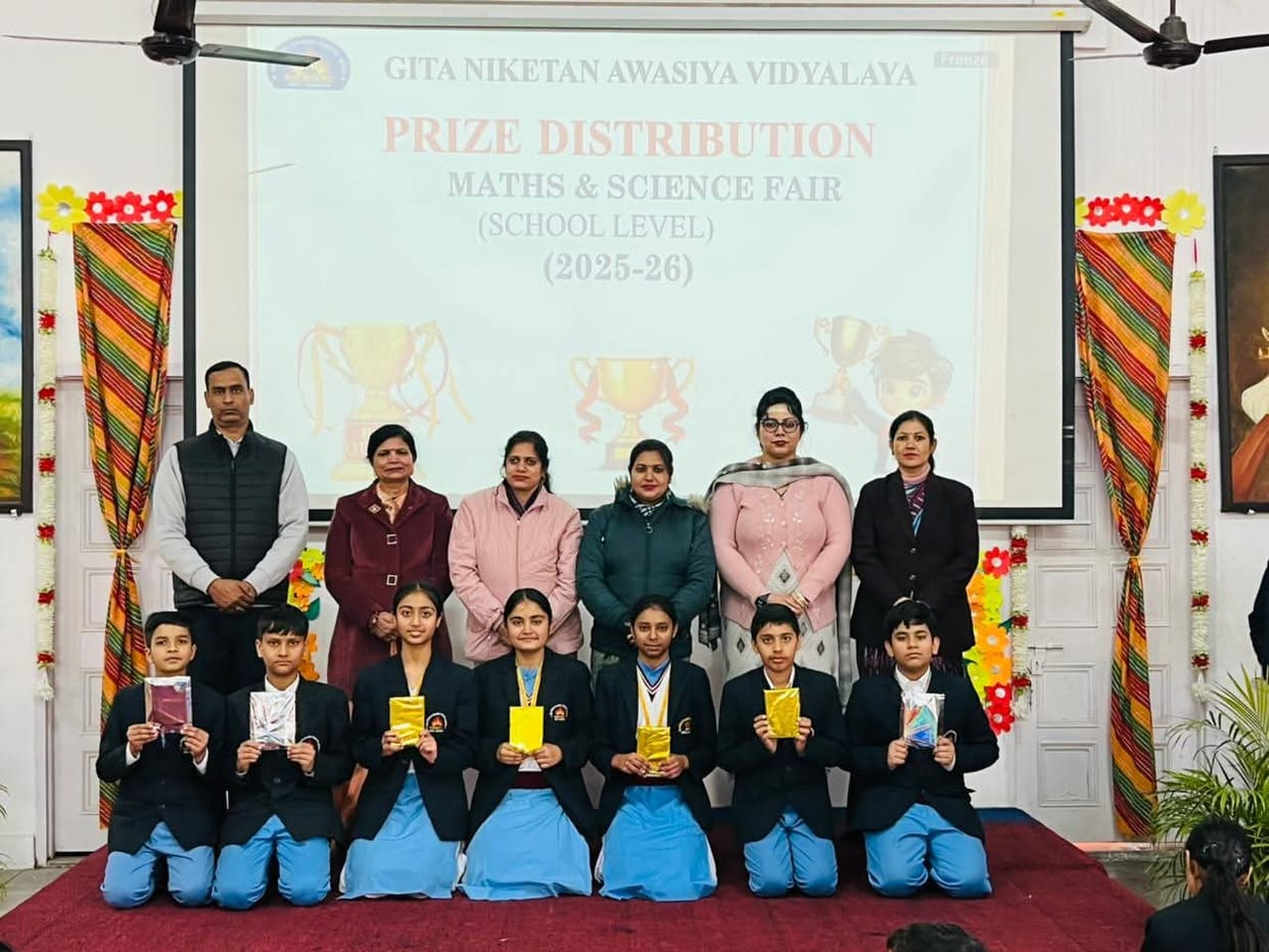 Students were honored in Geeta Vidyalaya