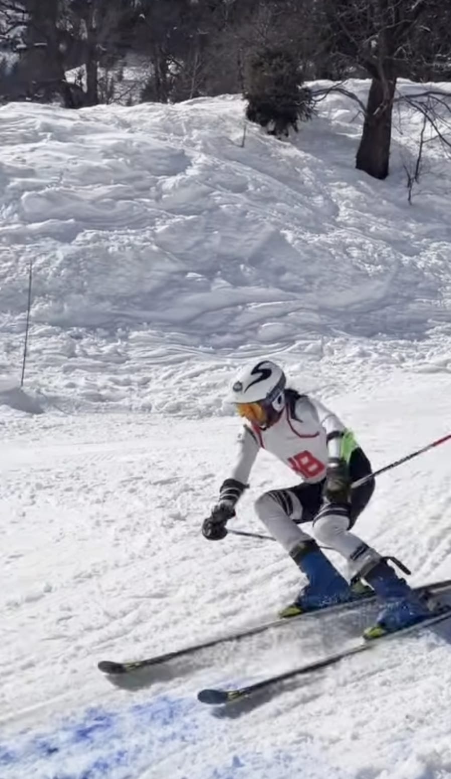 Skiing practiced on the ski slope of Fatru