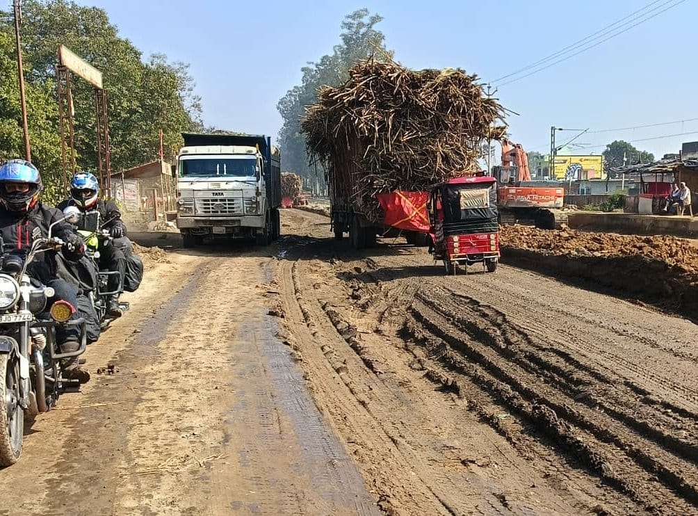 Meerut-Pauri highway was jammed all day long