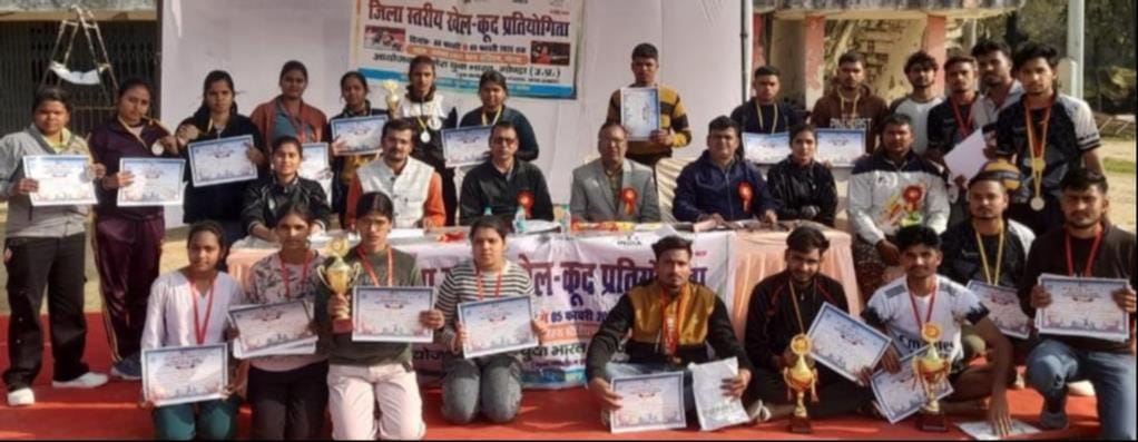 Jhanjhari's team champion in volleyball