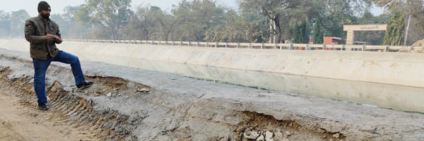 Use of substandard material in repair of Bhakra Canal