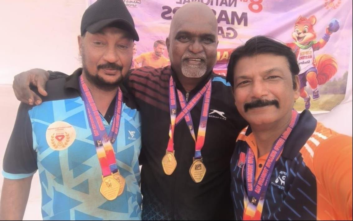 Sanjay got bronze medals in handball and athletics