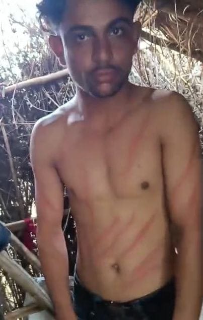 A youth was beaten up for complaining about illegal mining