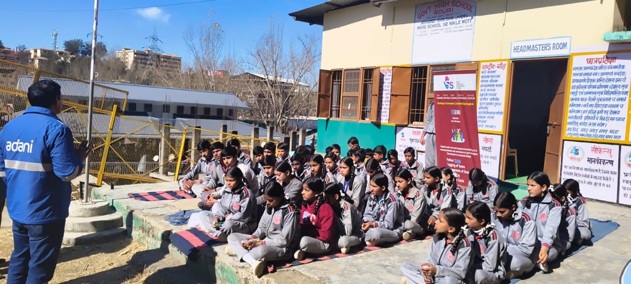Students were given information about road safety