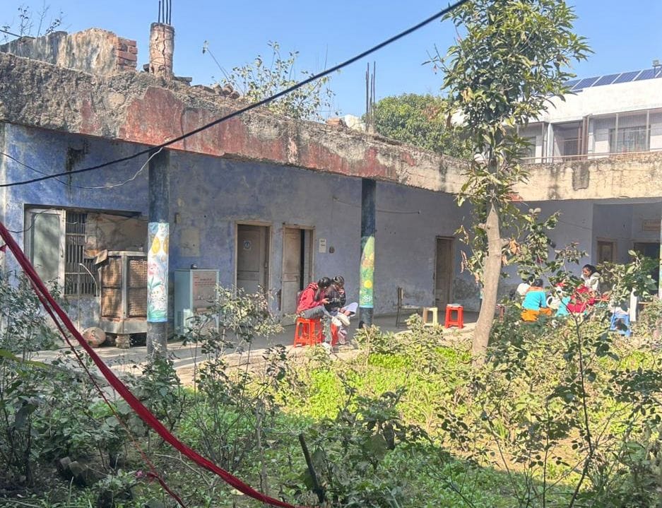 Young women are receiving sewing, embroidery, and computer training in a dilapidated building built 42 years ago.