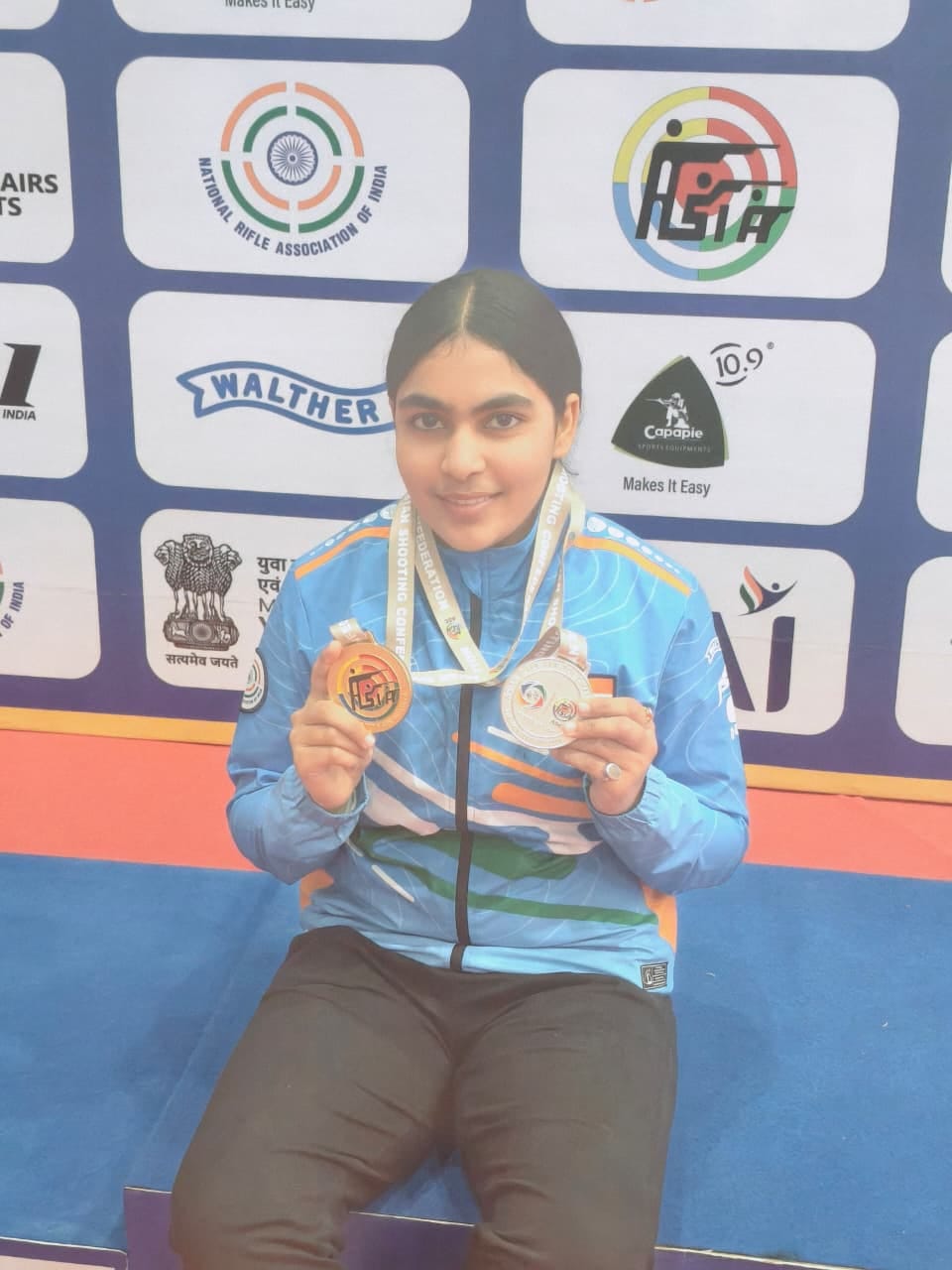 Samrat Rana and Suruchi won silver medals in the Asian Championship