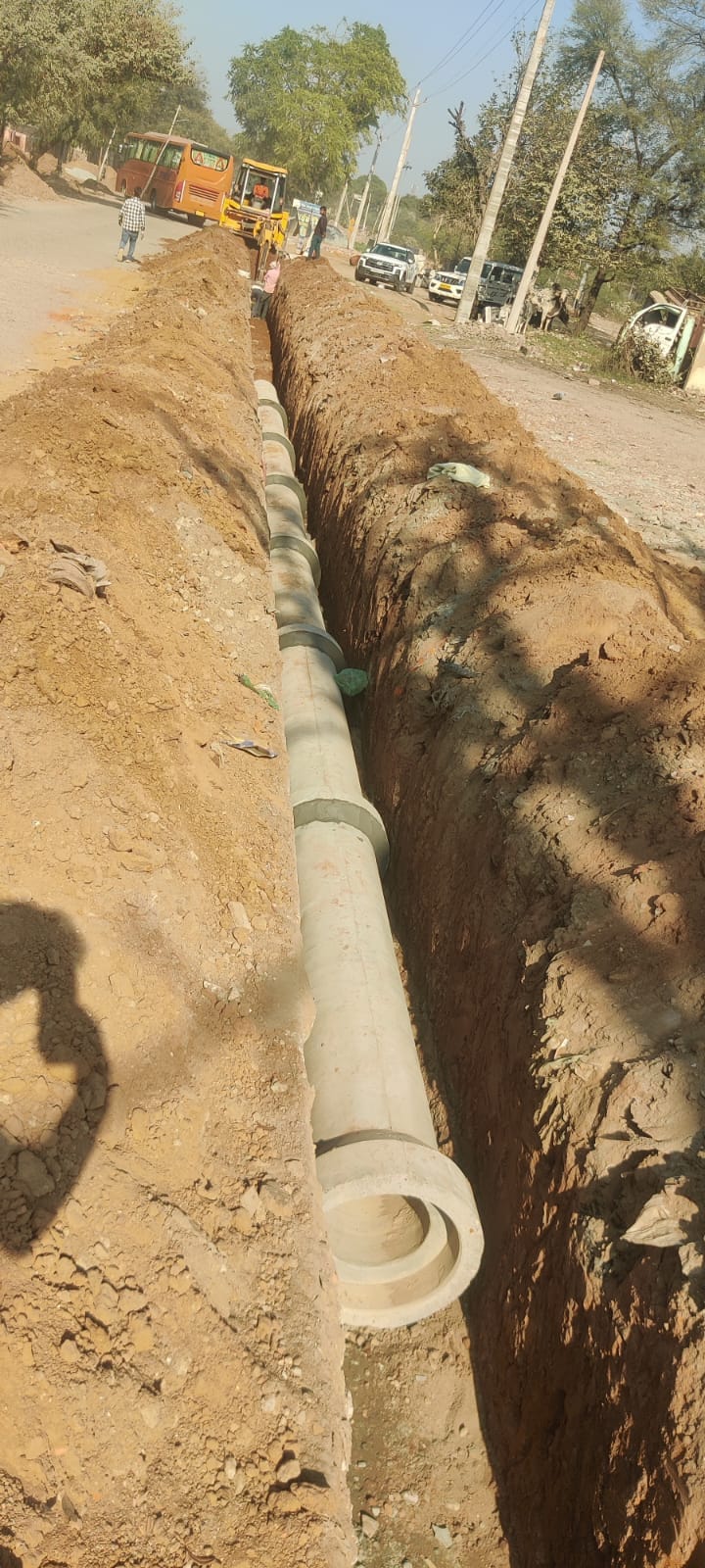 Work on the first phase of the stormwater project begins