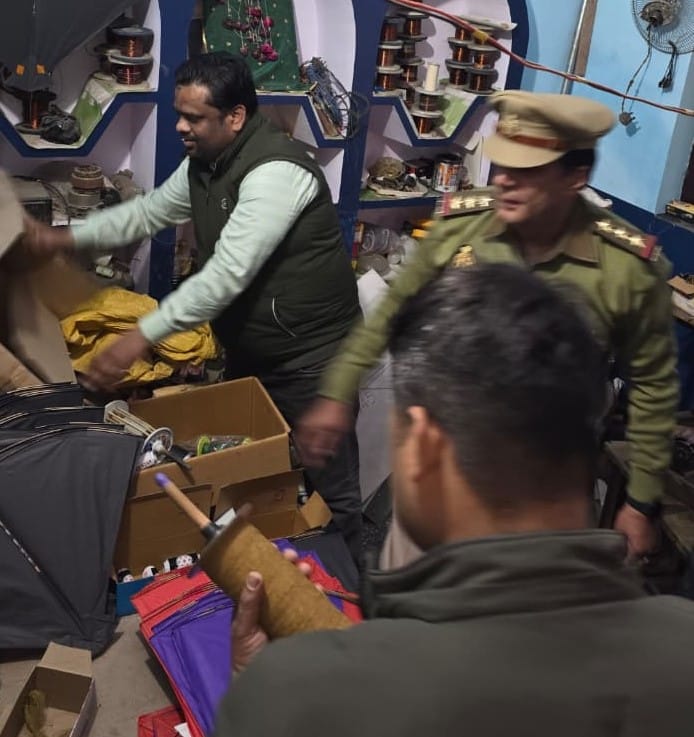 Roza police recovered six reels of suspected Chinese kite string.