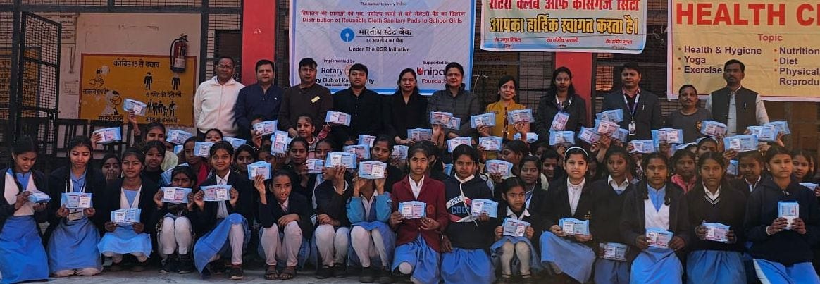 Reusable sanitary pad kits distributed to girl students