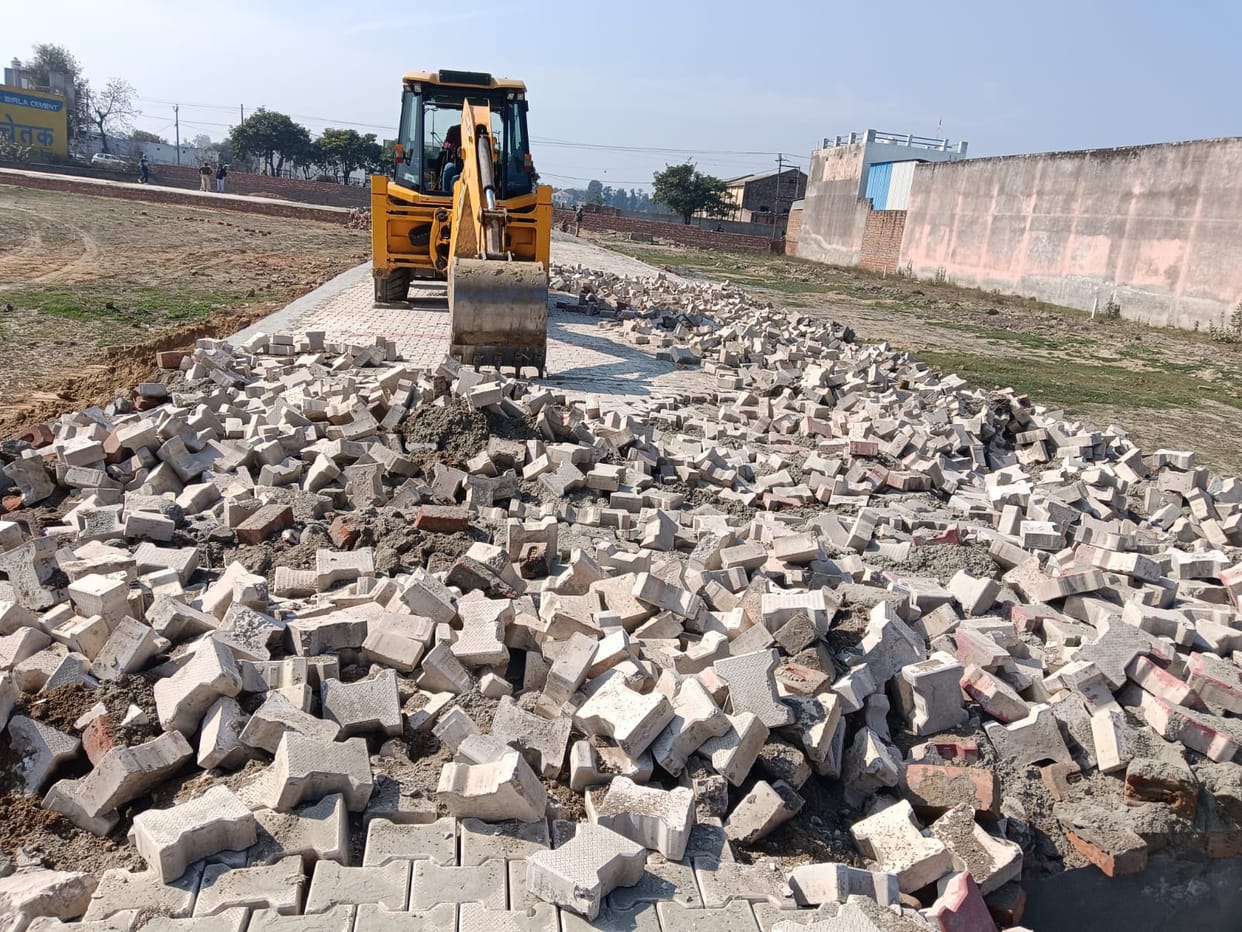 Bulldozers run on illegal colony spread over 13.5 acres in Gohana