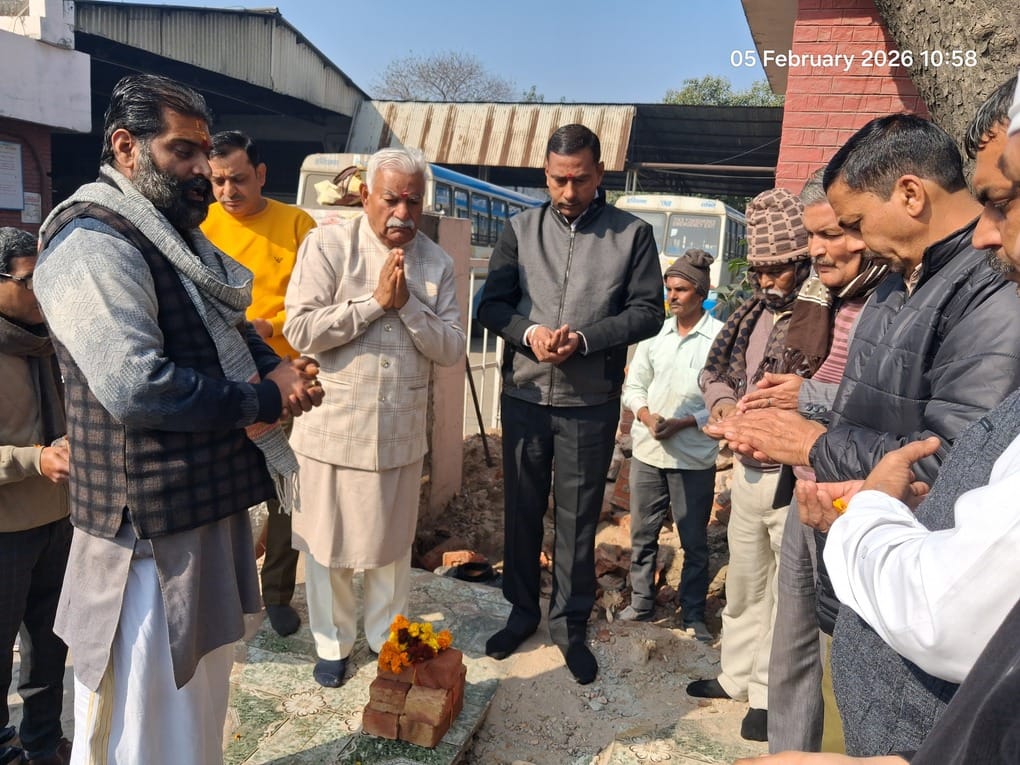 The reconstruction of the Hanuman temple has begun