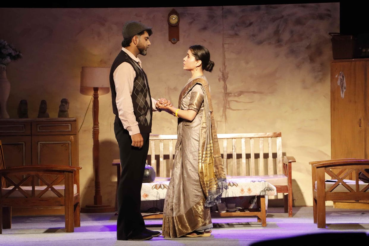 SUPVA students performed the play "Aadha-Adhoore."