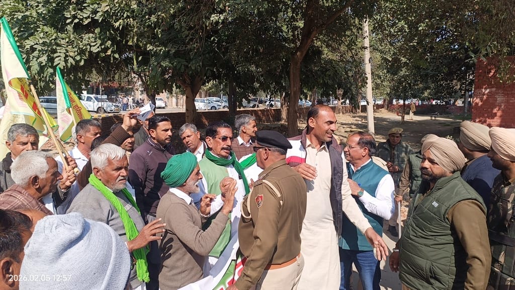 farmers protested
