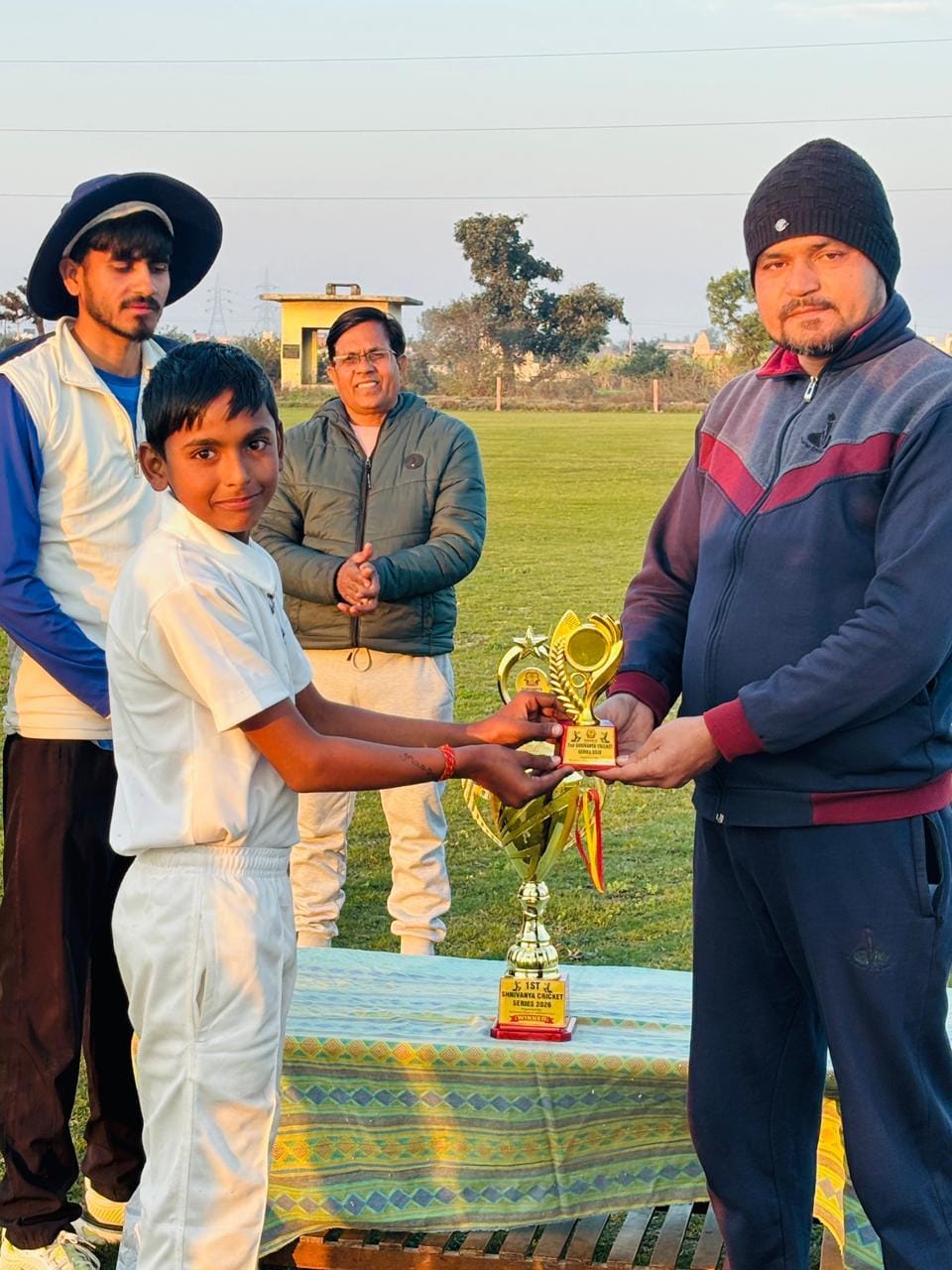 Srivanya Cricket Academy won the cricket tournament