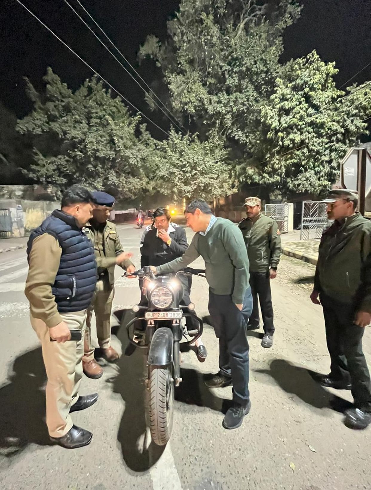 Traffic rules were explained to the drivers.