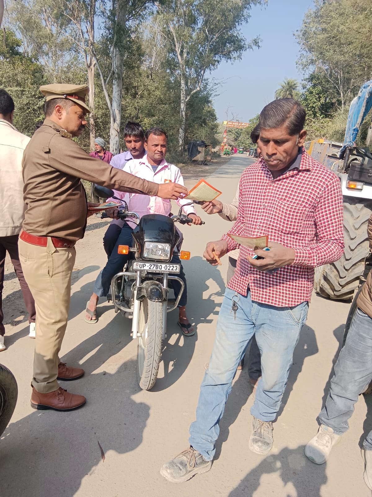 Awareness campaign conducted to prevent forest fires.