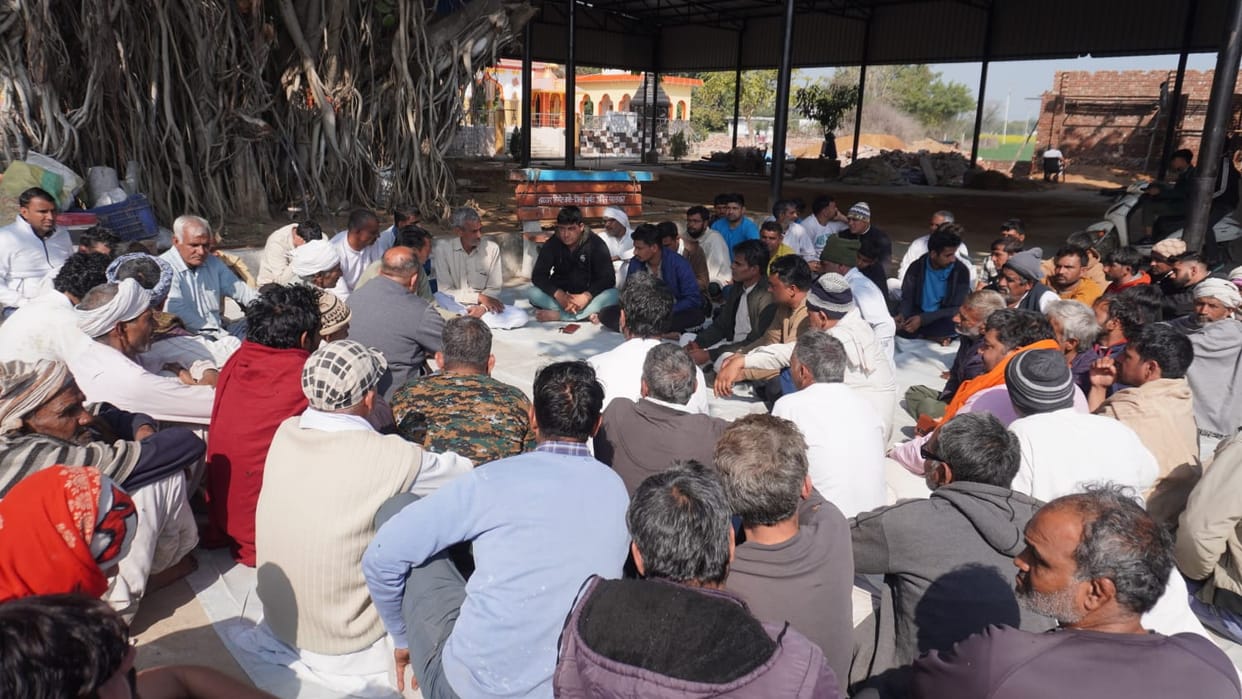 A village council meeting was held regarding livestock losses; 20 milch animals died.