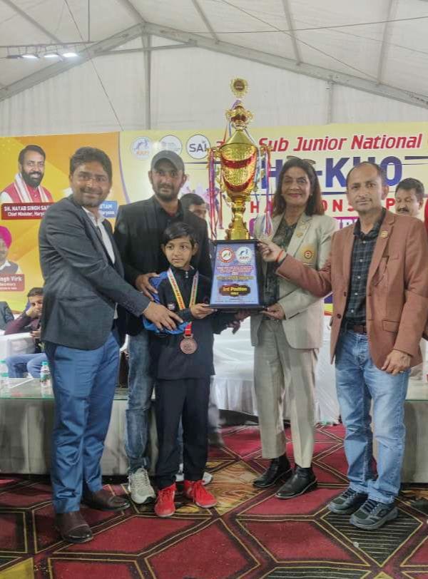 Madhu secured third place in the sub-junior national competition.