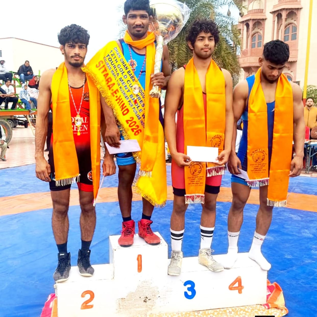 Wrestler Mohit Milla was awarded the Sitara-e-Hind title.