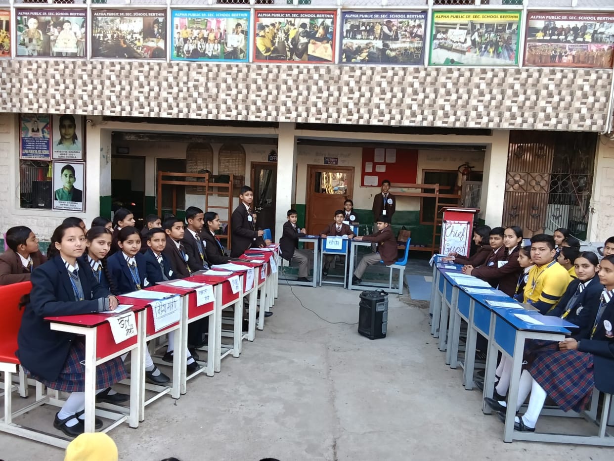 Mansi played the role of the President and Kavya played the role of the Prime Minister.