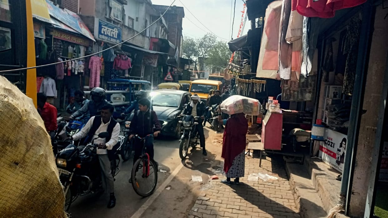 People are struggling with traffic jams, footpaths are missing