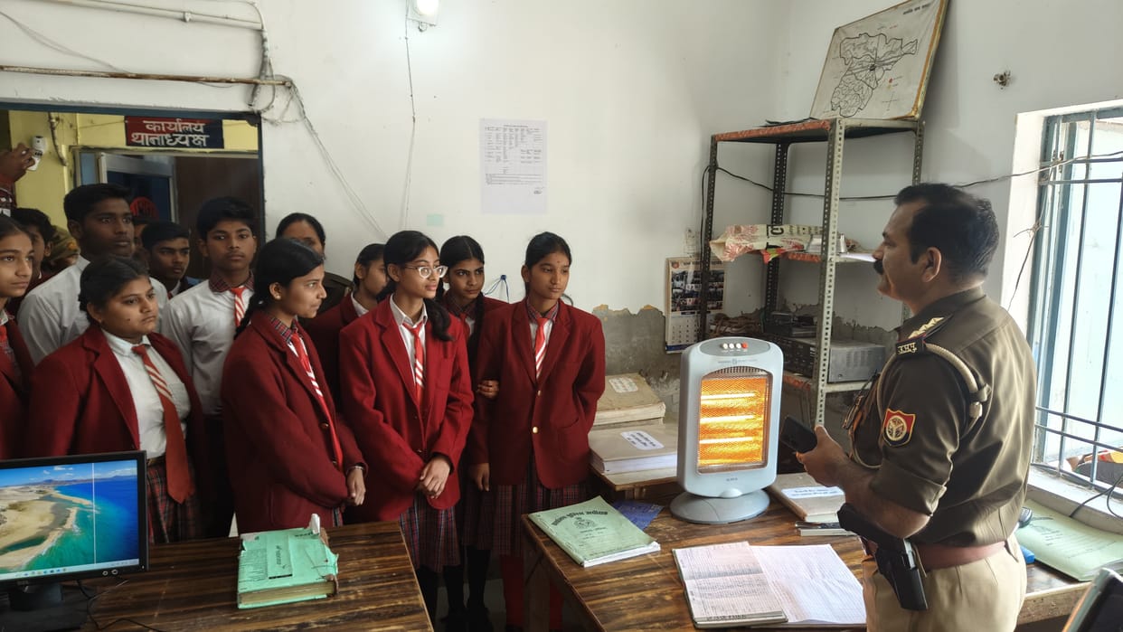 Students understood the working of the police station.