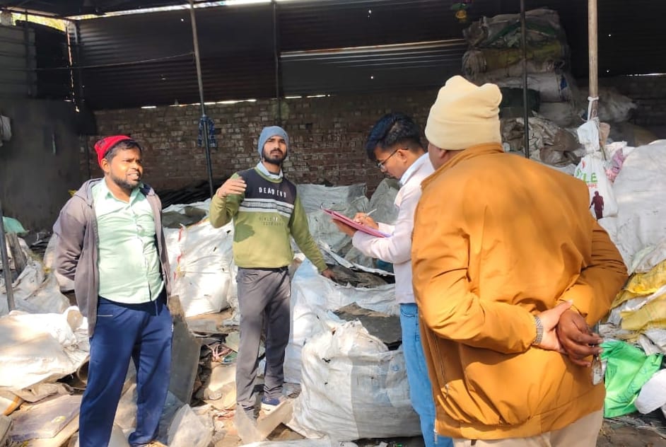 Four plastic waste factories sealed in Parnala village, electricity supply cut off.