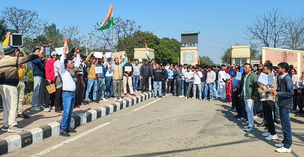 Internet and WiFi have been down at Murthal University for two years, and books have not been purchased for two and a half years.