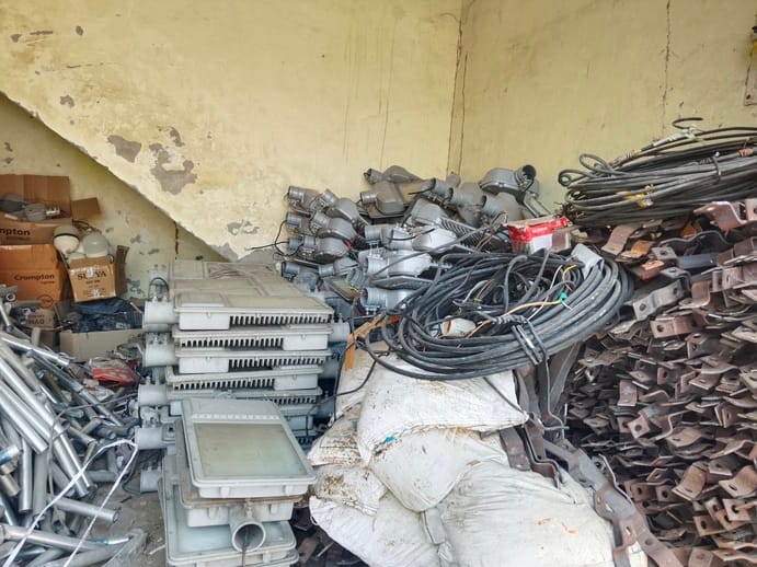 The city council is not getting the lights damaged under warranty repaired, leading to a huge pile-up