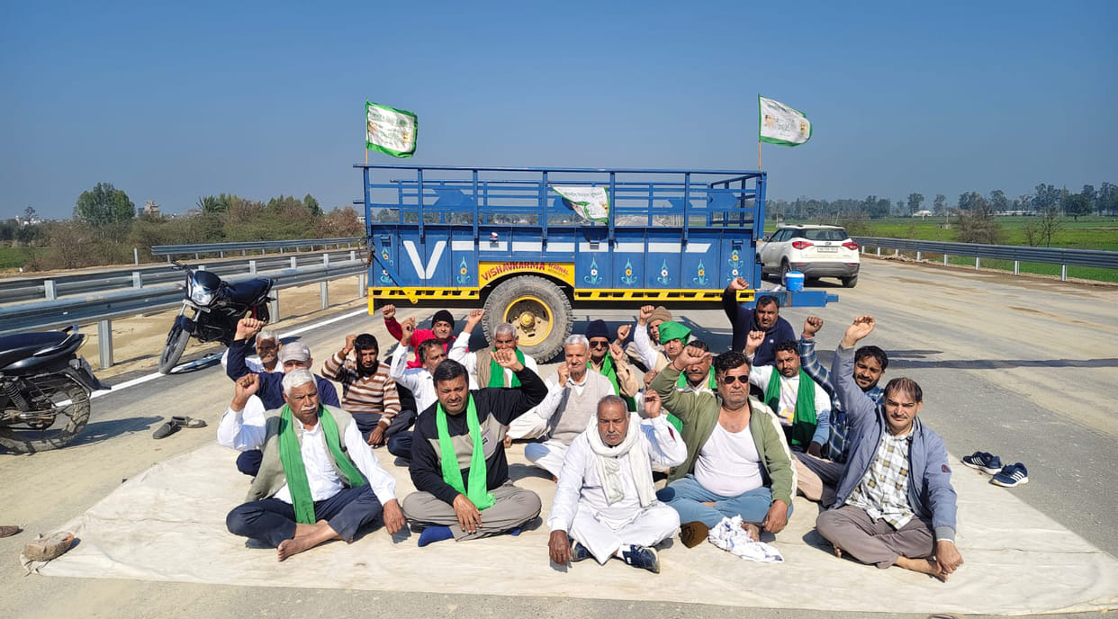 Despite the agreement, the path on the ring road was not made, farmers staged a sit-in.