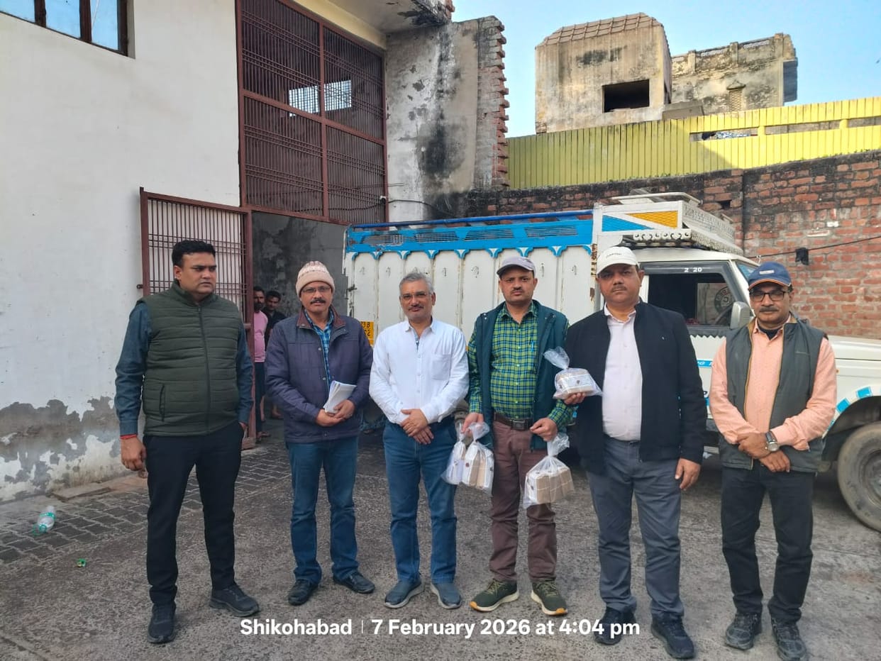 Lucknow team raids large ghee establishment in Shikohabad, seizes five samples