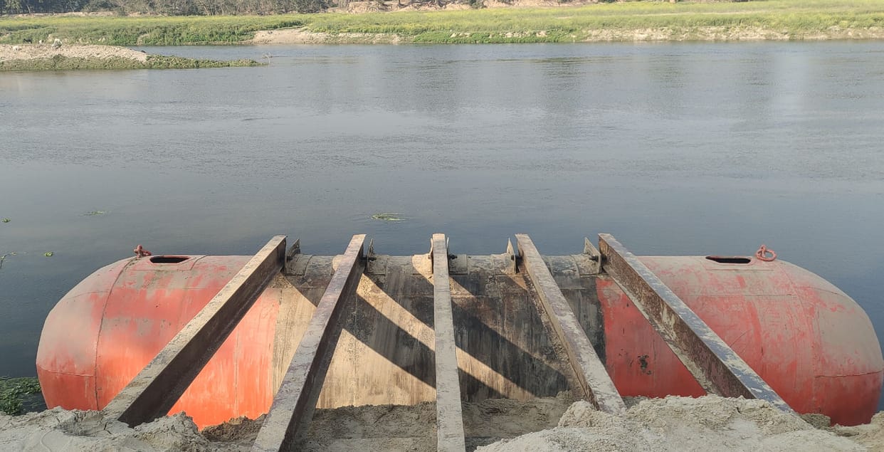 Kudwa Ghat Pipa Bridge will reduce the distance to Ayodhya