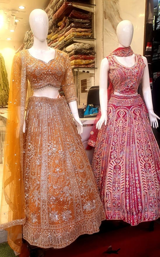 Kashmiri embroidery along with fancy sarees and Jaipuri lehengas is in demand at weddings