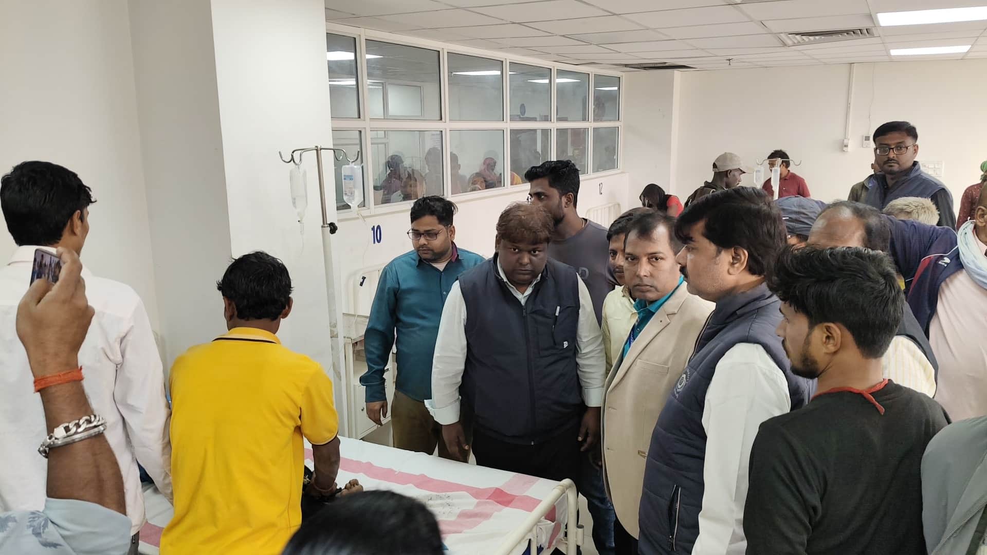 मधेपुरा सदर अस्पताल में भर्ती बच्चे