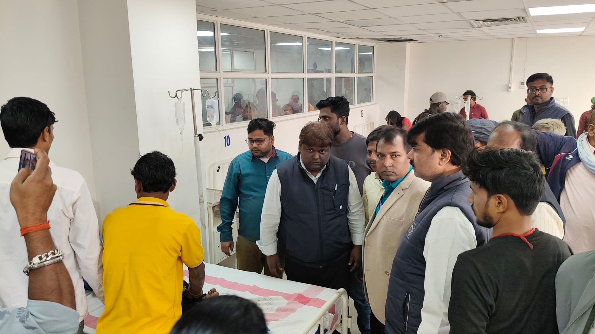 मधेपुरा सदर अस्पताल में भर्ती बच्चे