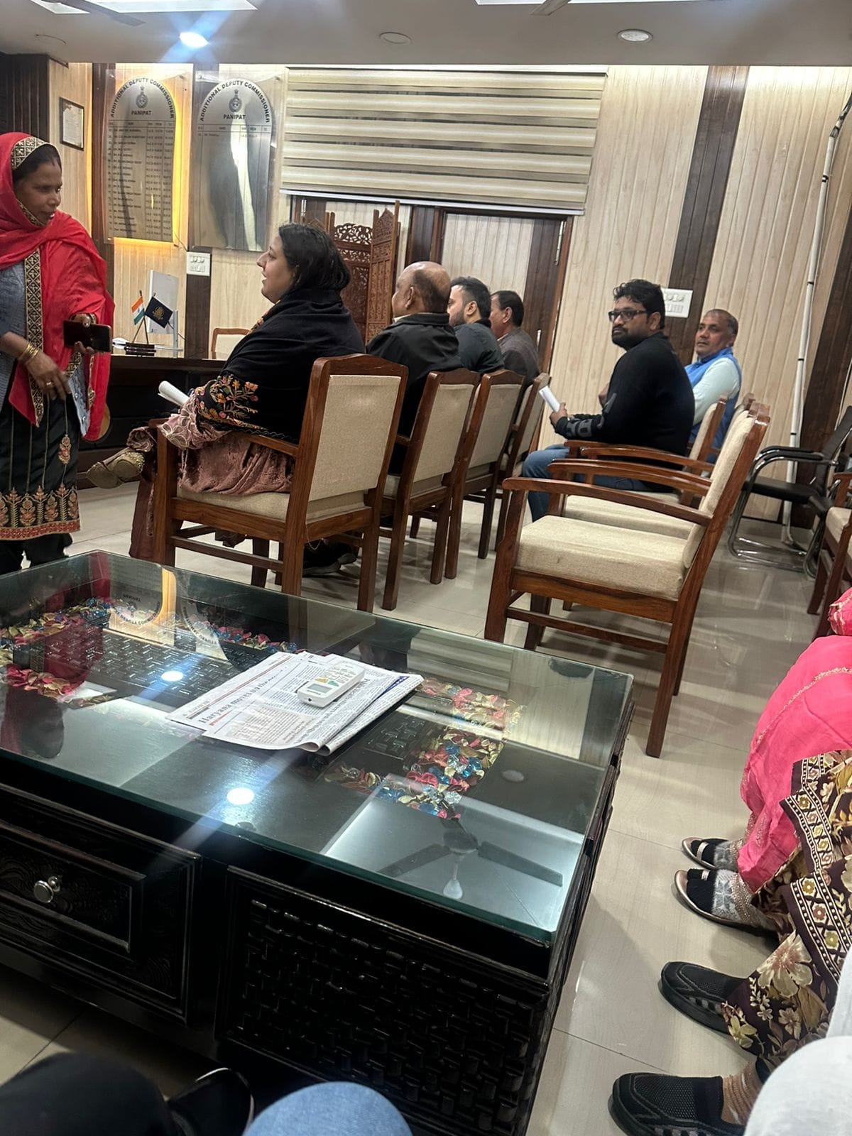 Fearing a ruckus, a meeting was held with company officials at the commissioner's office.