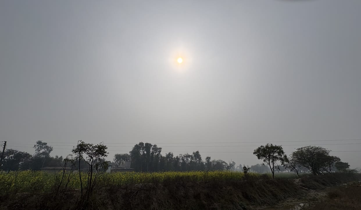 Effect of Western disturbance ends, winds blow at a speed of 14 km/h