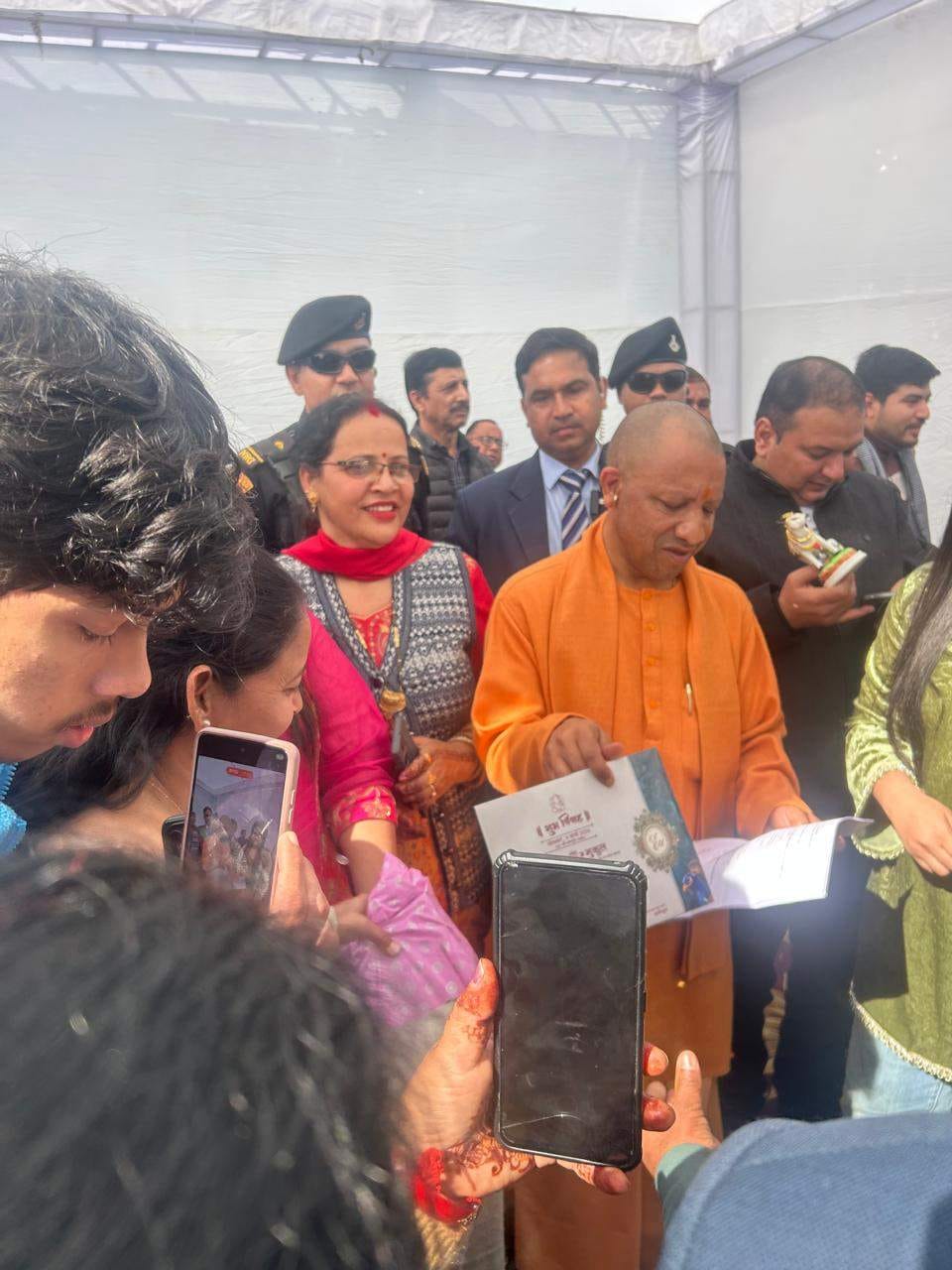Yogi returned after taking blessings from his mother