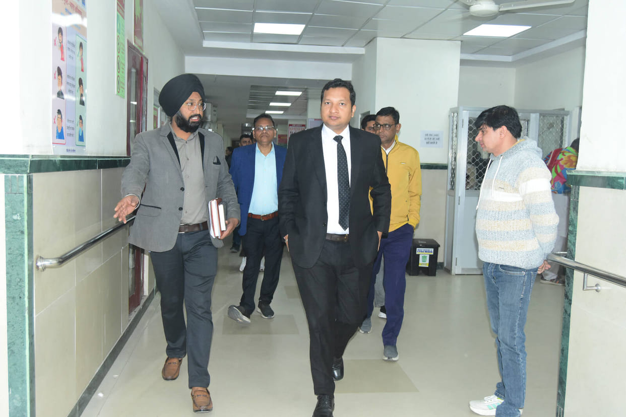 The Deputy Commissioner was displeased with the toilets at the Civil Hospital and ordered them to be cleaned.