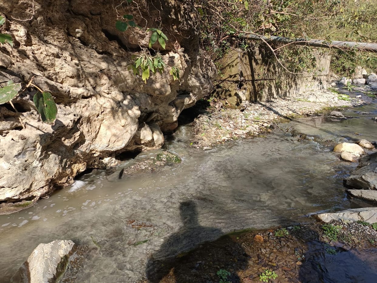 Instead of treatment, pollution is being caused by sewage plant water being released into Arki Khad.