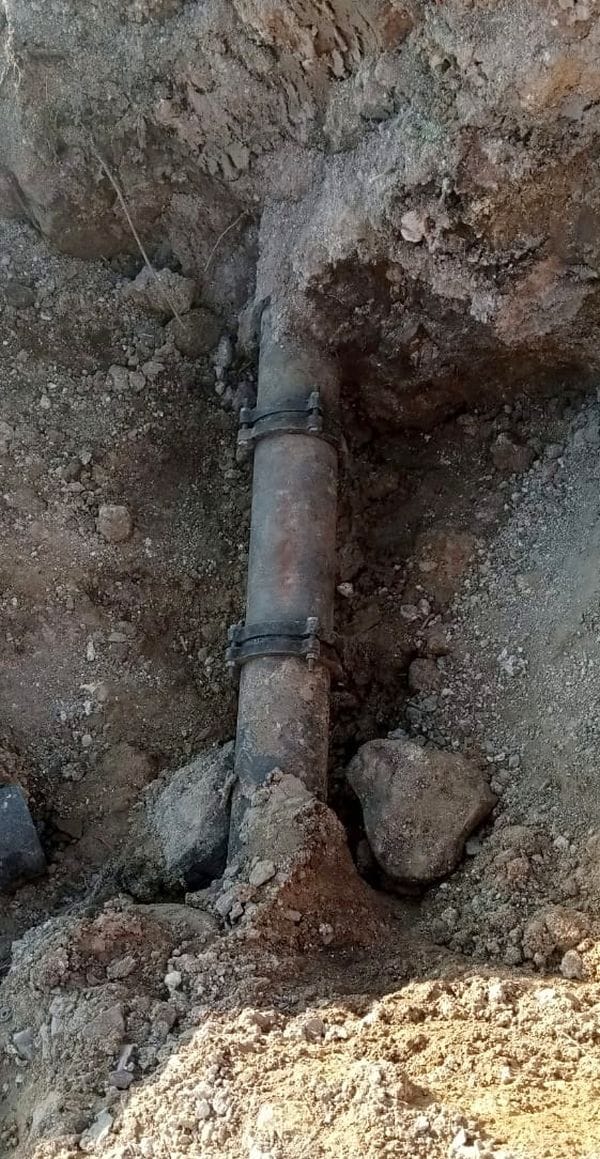 The pipeline has finally been repaired, and water will be available from today.