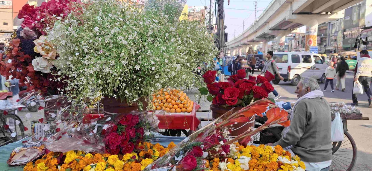 Some celebrated Rose Day by giving roses to their mothers and some to their friends.