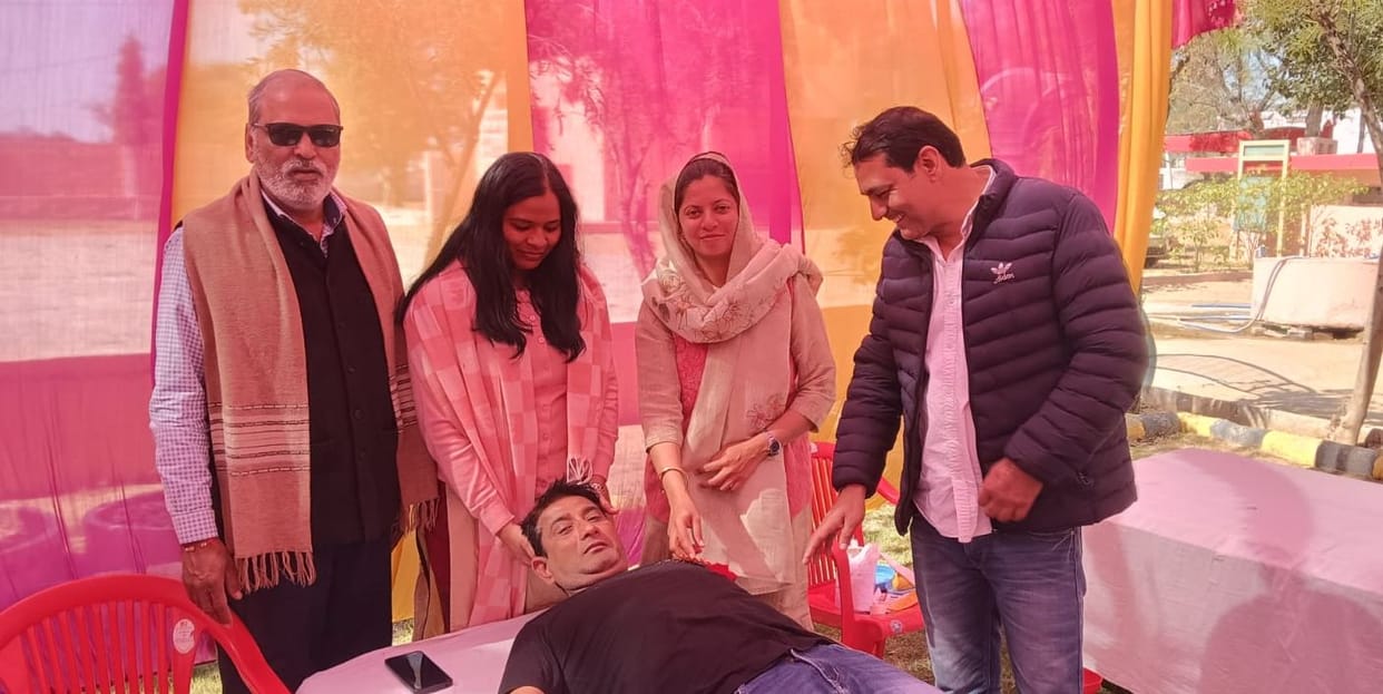80 units of blood were collected at the camp.