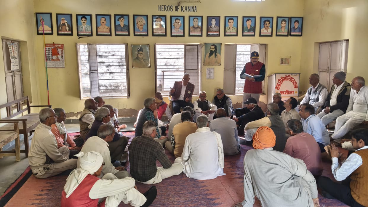 Rajesh has become the president of the ex-servicemen's organization.