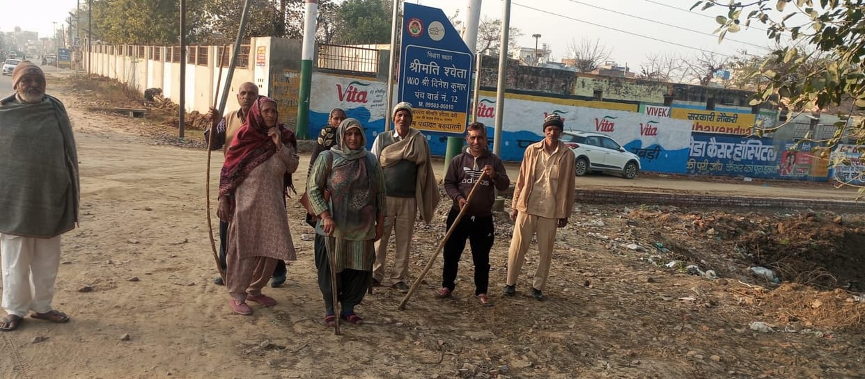 Villagers took the lead themselves to avoid the terror of monkeys.