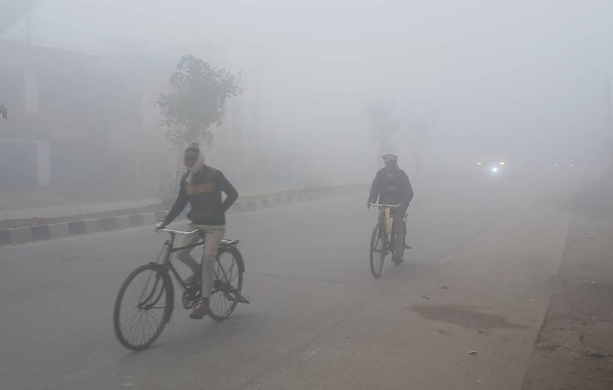 The mercury dropped by three degrees, leaving people shivering