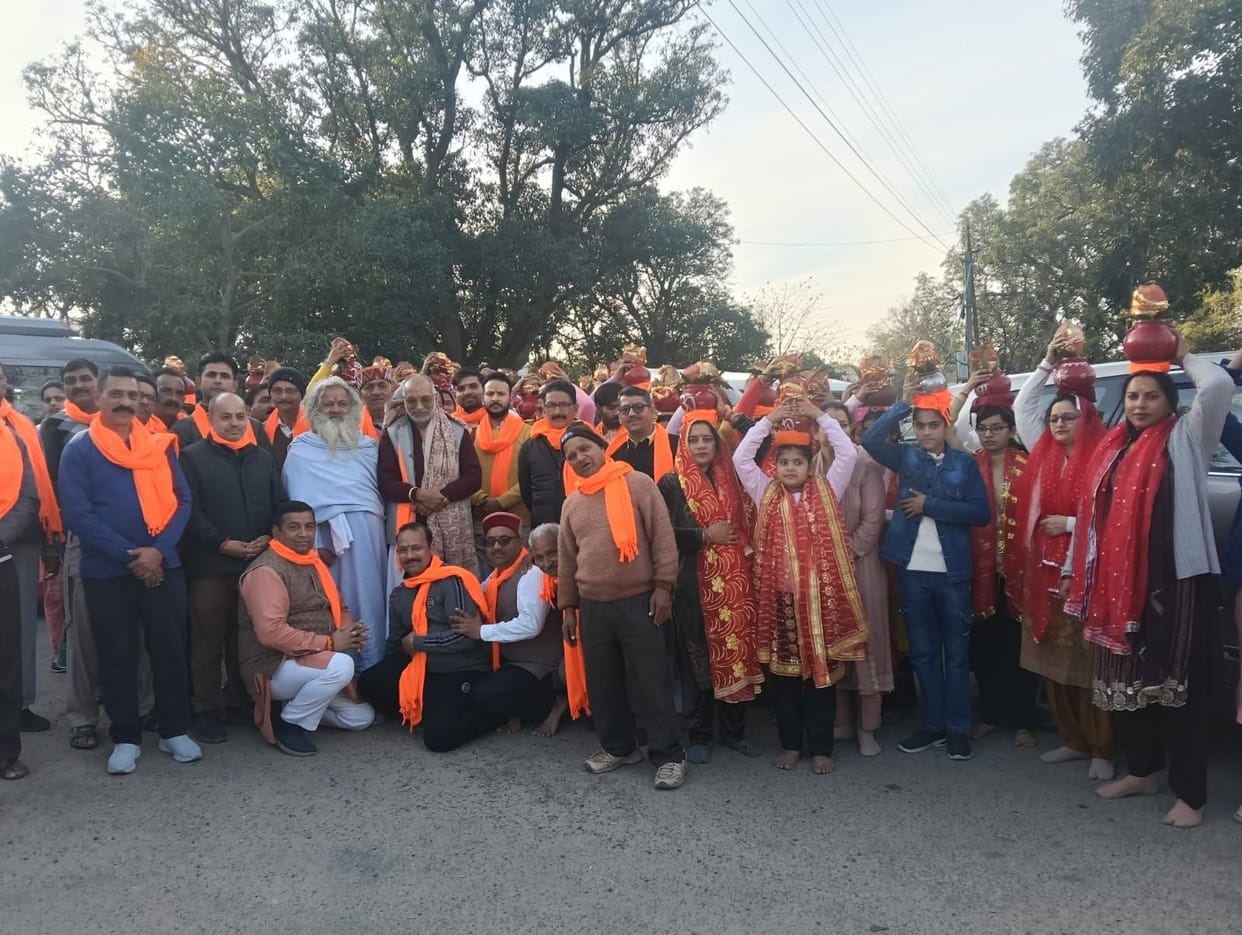 Shri Vishnu Purana Katha begins in Harwal, devotion echoes with the grand procession