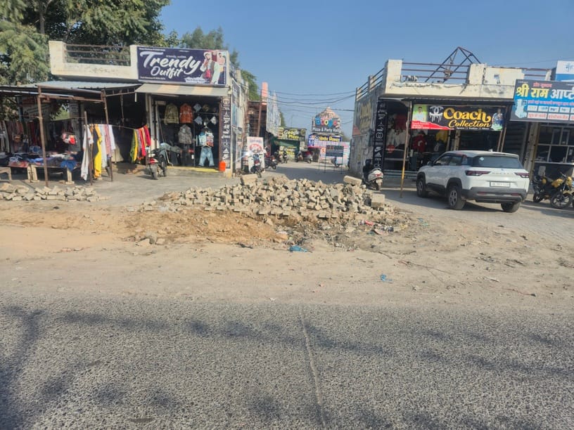 Water line leakage fixed, public health department forgot to repair the road